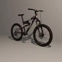 Mountain Bike 8 Low-poly  3D model