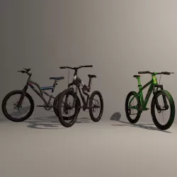 Mountain Bike Pack 3 3D Model Collection