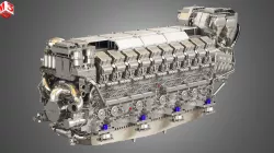 MTU Engine - 8000 - 20V 3D model