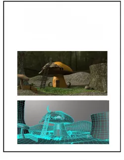 Mushroom scene  3D model