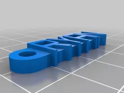 My Customized Message Keychain