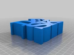 My Customized WORD Sculpture