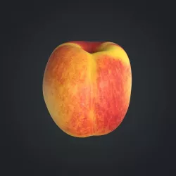 Nectarine D Low-poly  3D model
