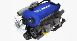 Nissan RB26DETT by Tomei engine Low-poly  3D model