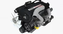 Nissan RB26DETT engine Low-poly  3D model