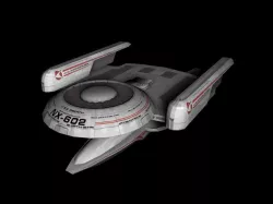 Oberthclass Star Trek Ship Low-poly  3D model