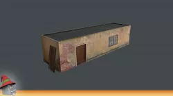 Old Building Low-poly  3D model
