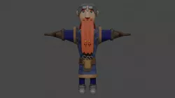 Old Dwarf 3D model