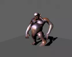 Orc Animated Low-poly  3D model