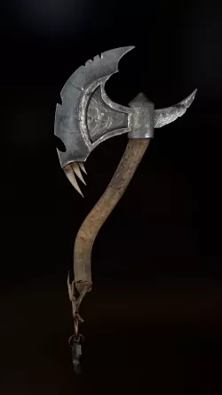 Orc Axe for tough guys Low-poly  3D model