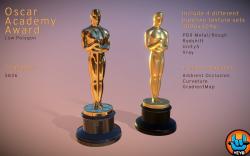 Oscar statuette, 3D CAD Model Library