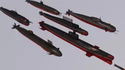 Pack Of 6 low poly game ready nuclear battle submarines  Low-poly  3D model