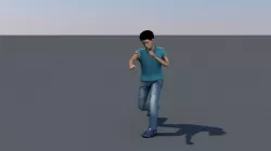Pack of five characters with animations ar vr game ready  Low-poly  3D model