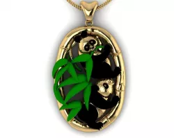 Panda Necklace 3D model