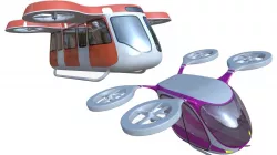 Passenger drones generic 3D Model Collection