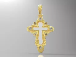 pendant cross 3D model