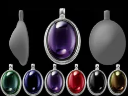 Pendant top Low-poly  3D model