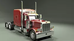 Peterbilt 379 Tractor Truck 1987 3D model