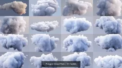 Polygon Cloud Pack 3D Model Collection