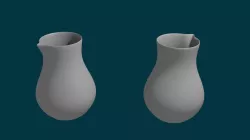 pot for print and render 3D model