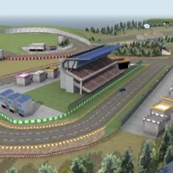 Race Track Game Low-poly  3D model