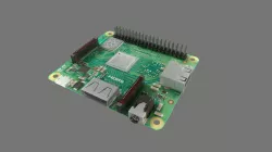 Raspberry Pi A Low-poly  3D model