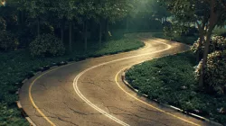 Realistic road 3D model
