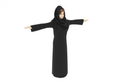 rig arab women 3D model