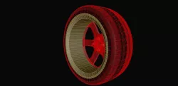 Roda Scorro S-247 Low-poly  3D model