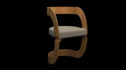 Rondure Chair - Studio Q Low-poly  3D model