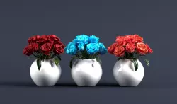 Roses 3D model