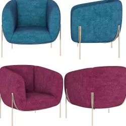 Saba Italia Geo Armchair 3d model 3D model
