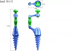 Sand drill 3D model