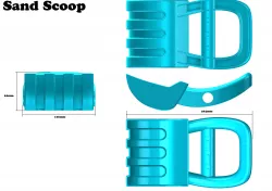 sand scoop 3D model
