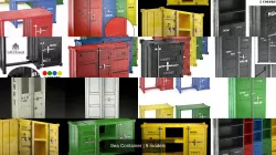 Sea Container 3D Model Collection