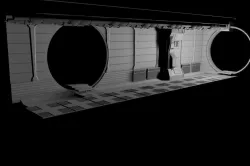 Spaceship Corridor 3D model