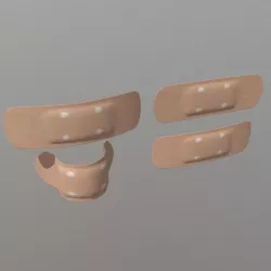 Sticking Plaster Low-poly  3D model