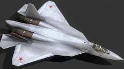 SU-57 New 5th Gen Fighter 3D Model Low-poly  3D model