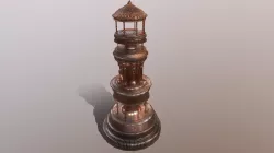 Superfuntimes Triumphal Tower Statue Low-poly  3D model