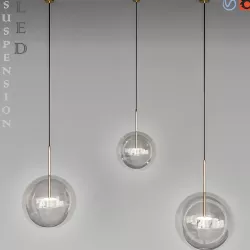 Suspension LED design BUBBLE LAMP 3D model