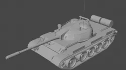 T-55 tank 3D model