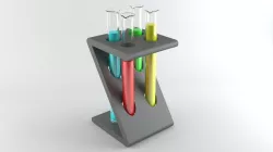 test tube Low-poly  3D model