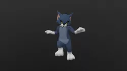 TOMC-004 Tom Cat Floating Low-poly  3D model
