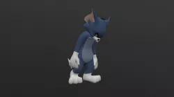 TOMC-017 Tom Cat Sad Walking Low-poly  3D model