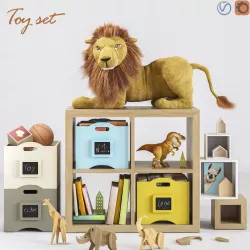 Toys and furniture set 46 3D model