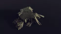 treestump medium old 1 - Photoscanned 3D model