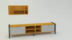 tv commode Low-poly  3D model