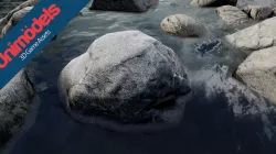 Unimodels River Rocks vol 1 Unity Version Low-poly  3D model