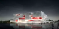 Urban geological and cultural exhibition center 3D model