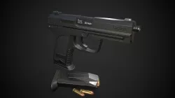 usp tactical Low-poly  3D model